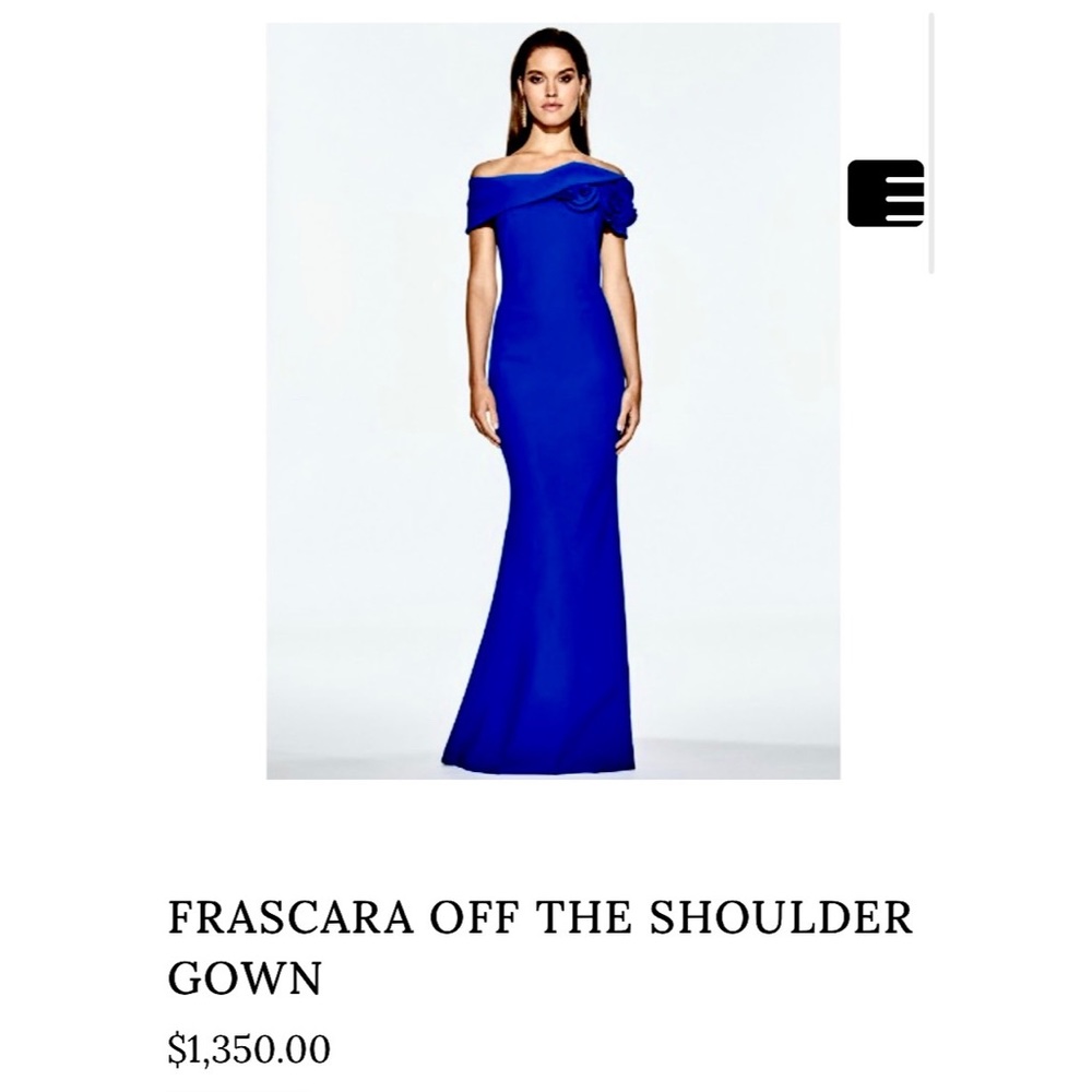 FRASCARA Off-the-shoulder gown